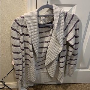 Cream and purple AMERICAN EAGLE sweater